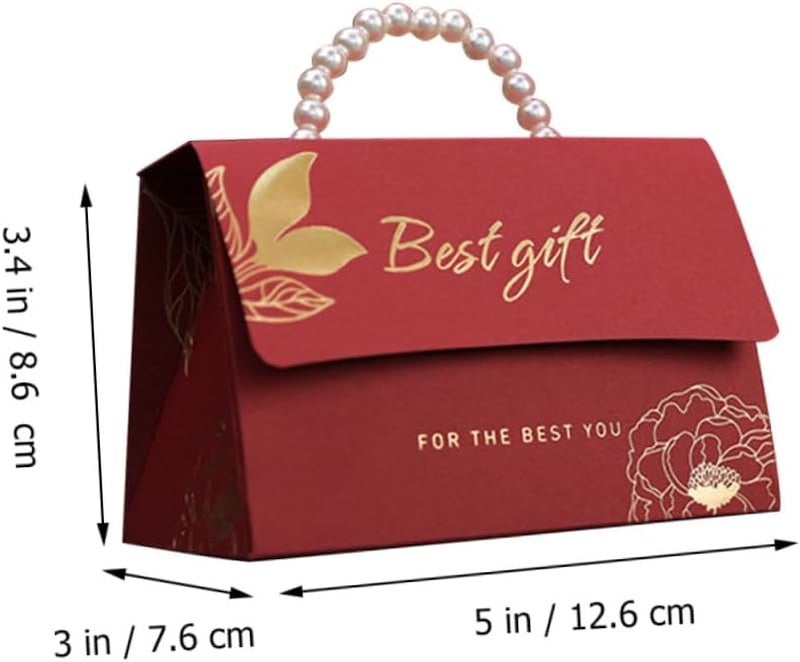 Red Royal Style Wedding Candy Boxes 6Pcs Decorative Storage Cases For Party Favor - Image 2